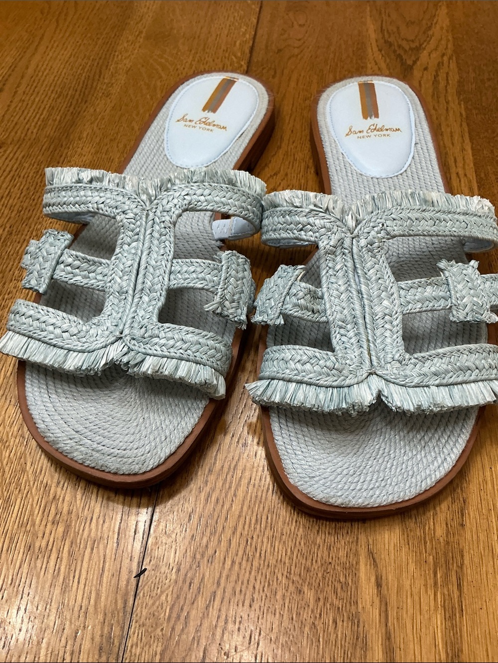 Woman’s Sam Edelman baby blue slides. Size 10. Sooo cute! Barely worn! - Picture 2 of 8
